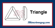 Czech Preciosa Triangle Rhinestones