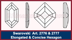 Swarovski Hexagon 2776 and 2777