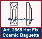 Swarovski 2555 cosmic baguette hot fix