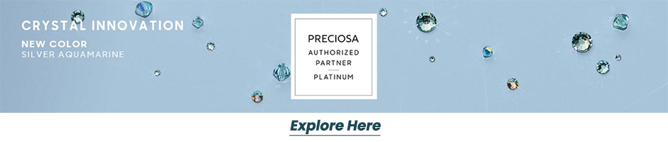 Preciosa Maxima Crystals Silver Aquamarine Launch