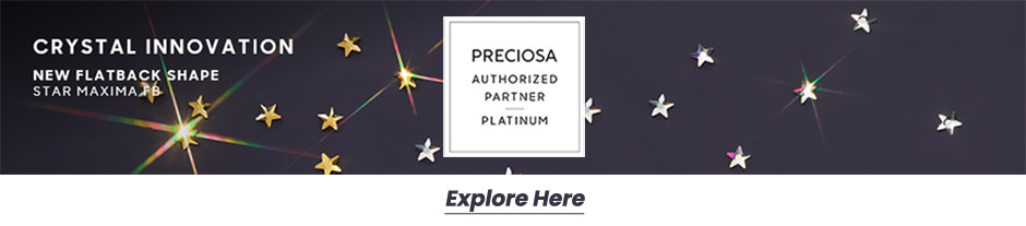 Preciosa Maxima Crystals Silver Aquamarine Launch