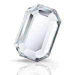 preciosa maxima flat back octagon crystal