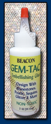 Gem-Tac Glue For Crystals in Needle Precision Tip Bottle - Many